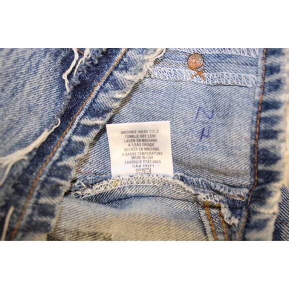 Re/Done RARE Patchwork‎ Denim Distressed Skirt Size 27 /28 - Picture 12 of 12